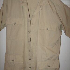 Classic GANT Safari Shirt Jacket Men's Size Large Beige